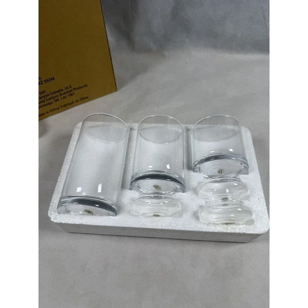 GOLD CANYON FLOATING TEALIGHT TRIO CANDLE HOLDERS (SET 3) #80056 USED